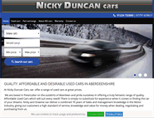 Tablet Screenshot of nickyduncancars.co.uk